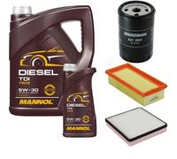DENCKERMANN Controllo Set MANNOL Diesel TDI 5W-30 6L Per VW Golf II 1.6 1.8i