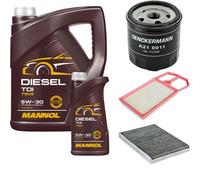 DENCKERMANN Controllo Set MANNOL Diesel TDI 5W-30 6L Per VW Golf IV 1.4 16V