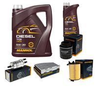DENCKERMANN Controllo Set MANNOL Diesel TDI 5W-30 6L Per VW Golf VI 1.4 TSI