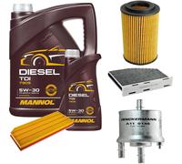 DENCKERMANN Controllo Set MANNOL Diesel TDI 5W-30 6L Per VW Golf VI 2.0 GTI