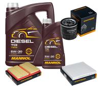 DENCKERMANN Controllo Set MANNOL Diesel TDI 5W-30 6L Per VW Golf VII 1.0 TSI