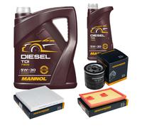 DENCKERMANN Controllo Set MANNOL Diesel TDI 5W-30 6L Per VW Golf VII 1.4 TSI