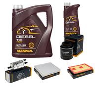 DENCKERMANN Controllo Set MANNOL Diesel TDI 5W-30 6L Per VW Polo 1.2 TSI 16V