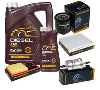 DENCKERMANN Controllo Set MANNOL Diesel TDI 5W-30 6L Per VW Polo 1.4 Seat