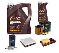 DENCKERMANN Controllo Set MANNOL Diesel TDI 5W-30 6L Per VW Polo 1.6 16V