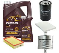 DENCKERMANN Controllo Set MANNOL Diesel TDI 5W-30 6L Per VW Polo Classic 75