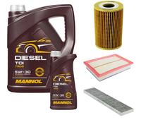 DENCKERMANN Controllo Set MANNOL Diesel TDI 5W-30 6L Per VW Sharan 1.9