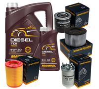 DENCKERMANN Controllo Set MANNOL Diesel TDI 5W-30 6L Per VW Transporter IV