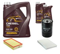 DENCKERMANN Controllo Set MANNOL Diesel TDI 5W-30 7L Per Audi 100 2.3 E 2.0