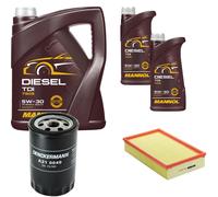 DENCKERMANN Controllo Set MANNOL Diesel TDI 5W-30 7L Per Audi 80 1.9