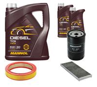 DENCKERMANN Controllo Set MANNOL Diesel TDI 5W-30 7L Per Audi 80 2.0 1.6