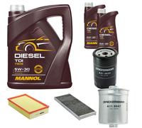 DENCKERMANN Controllo Set MANNOL Diesel TDI 5W-30 7L Per Audi 80 Avant 2.6