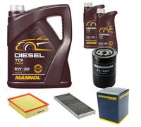 DENCKERMANN Controllo Set MANNOL Diesel TDI 5W-30 7L Per Audi A4 Avant 1.8 T