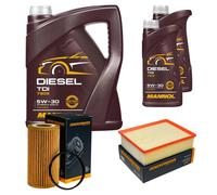 DENCKERMANN Controllo Set MANNOL Diesel TDI 5W-30 7L Per Audi A4 Cabriolet