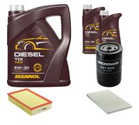 DENCKERMANN Controllo Set MANNOL Diesel TDI 5W-30 7L Per Audi A6 1.9