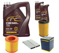 DENCKERMANN Controllo Set MANNOL Diesel TDI 5W-30 7L Per Audi A6 2.0 TFSI
