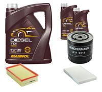 DENCKERMANN Controllo Set MANNOL Diesel TDI 5W-30 7L Per Audi A6 Avant 2.5