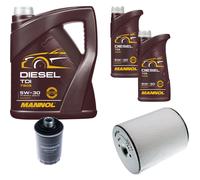DENCKERMANN Controllo Set MANNOL Diesel TDI 5W-30 7L Per Audi A8 2.0 TFSI