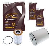 DENCKERMANN Controllo Set MANNOL Diesel TDI 5W-30 7L Per Audi A8 3.0 TFSI