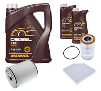 DENCKERMANN Controllo Set MANNOL Diesel TDI 5W-30 7L Per Audi A8 3.0 TFSI