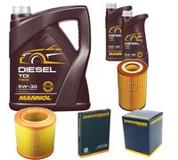 DENCKERMANN Controllo Set MANNOL Diesel TDI 5W-30 7L Per Audi A8 3.2 FSI