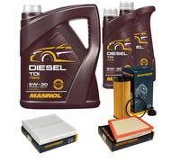 DENCKERMANN Controllo Set MANNOL Diesel TDI 5W-30 7L Per BMW 2 Active Tourer