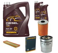 DENCKERMANN Controllo Set MANNOL Diesel TDI 5W-30 7L Per BMW 3 Serie 325td