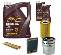 DENCKERMANN Controllo Set MANNOL Diesel TDI 5W-30 7L Per BMW 3 Serie 325td
