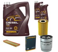 DENCKERMANN Controllo Set MANNOL Diesel TDI 5W-30 7L Per BMW 3Er 325Td 325Tds