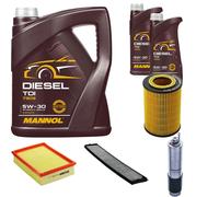 DENCKERMANN Controllo Set MANNOL Diesel TDI 5W-30 7L Per BMW 3er Cabriolet