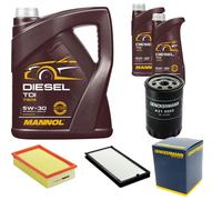 DENCKERMANN Controllo Set MANNOL Diesel TDI 5W-30 7L Per BMW 5 Serie 520I 525I