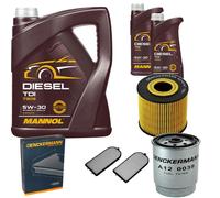 DENCKERMANN Controllo Set MANNOL Diesel TDI 5W-30 7L Per BMW 7 Serie 730d