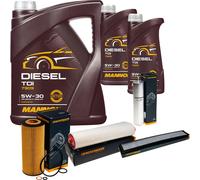 DENCKERMANN Controllo Set MANNOL Diesel TDI 5W-30 7L Per BMW X3 3.0D 3er