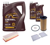 DENCKERMANN Controllo Set MANNOL Diesel TDI 5W-30 7L Per BMW X3 xDrive20d