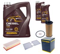 DENCKERMANN Controllo Set MANNOL Diesel TDI 5W-30 7L Per BMW X3 xDrive20d