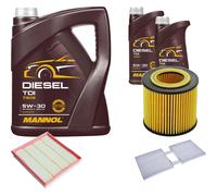 DENCKERMANN Controllo Set MANNOL Diesel TDI 5W-30 7L Per BMW X3 xDrive35i X4