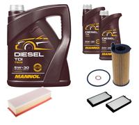 DENCKERMANN Controllo Set MANNOL Diesel TDI 5W-30 7L Per BMW X5 XDRIVE25D