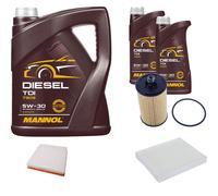 DENCKERMANN Controllo Set MANNOL Diesel TDI 5W-30 7L Per Chevrolet Cruze