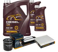 DENCKERMANN Controllo Set MANNOL Diesel TDI 5W-30 7L Per Chevrolet Spark 1.0