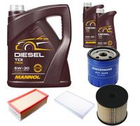 DENCKERMANN Controllo Set MANNOL Diesel TDI 5W-30 7L Per Citroën C5 II Break