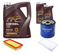 DENCKERMANN Controllo Set MANNOL Diesel TDI 5W-30 7L Per Citroën C5 II Break
