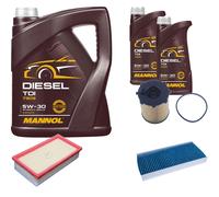 DENCKERMANN Controllo Set MANNOL Diesel TDI 5W-30 7L Per Citroën Jumpy Kasten