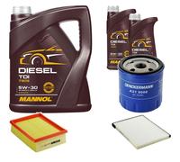 DENCKERMANN Controllo Set MANNOL Diesel TDI 5W-30 7L Per Citroën Xsara 1.9 D