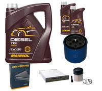 DENCKERMANN Controllo Set MANNOL Diesel TDI 5W-30 7L Per Dacia Lodgy 1.5 dCi