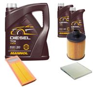 DENCKERMANN Controllo Set MANNOL Diesel TDI 5W-30 7L Per Fiat 500 C 1.3 D