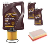 DENCKERMANN Controllo Set MANNOL Diesel TDI 5W-30 7L Per Fiat 500L 1.6 D