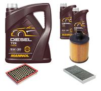 Denckermann Controllo Set mannol Diesel Tdi 5W-30 7L per Fiat Croma 1.9 D