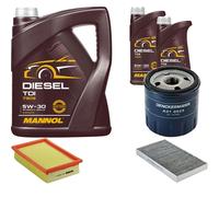 DENCKERMANN Controllo Set MANNOL Diesel TDI 5W-30 7L Per Fiat Marea Weekend