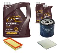 DENCKERMANN Controllo Set MANNOL Diesel TDI 5W-30 7L Per Fiat Panda 1.2 1.1