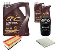 DENCKERMANN Controllo Set MANNOL Diesel TDI 5W-30 7L Per Fiat Panda 1.2